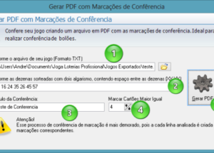 Gerando PDF com marcações de confêrencia