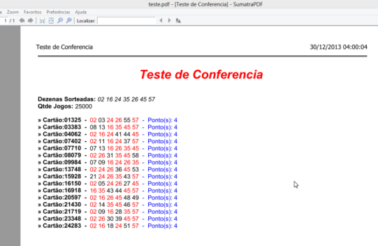 Arquivo em PDF exportado com as marcações