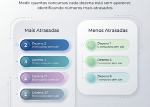 Mega da Virada – Frequência e atraso das dezenas em análise