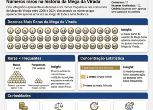Estatísticas da Mega da Virada 2025 #3 – As dezenas que menos saíram